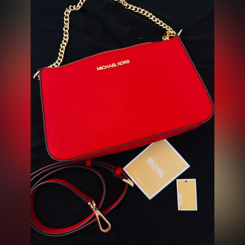 Michael Kors Bold Red Crossbody Bag